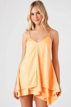 Handkerchief Satin Cami Dress