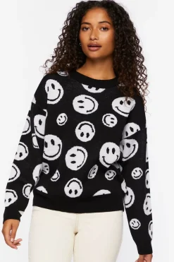 Happy Face Crew Sweater