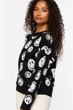 Happy Face Crew Sweater