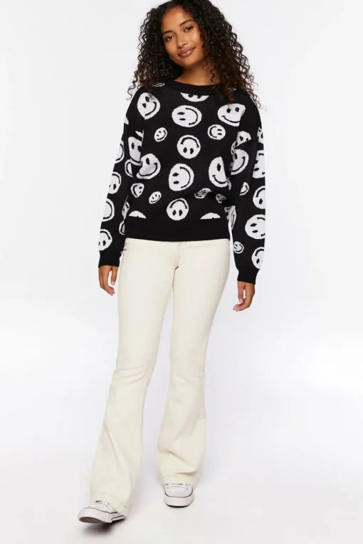 Happy Face Crew Sweater