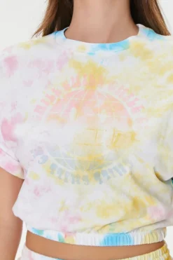 Happy Face Graphic Tie-Dye Tee