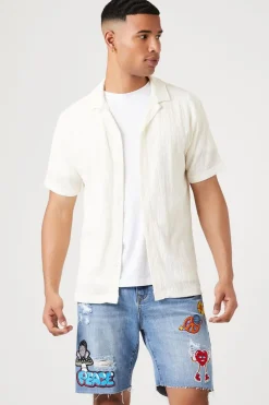 Hazy Daze Patch Denim Shorts