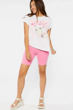 Heart Anime Girl Graphic Tee