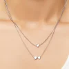 Heart Charm Necklace Set