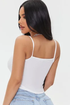 Heart Cutout Chain Cropped Cami
