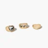 Heart Faux Gem Ring Set