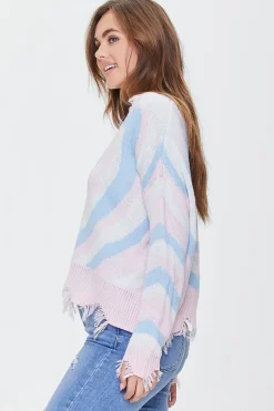 Heart Pattern Sharkbite Sweater