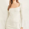 Heathered Knit Mini Dress