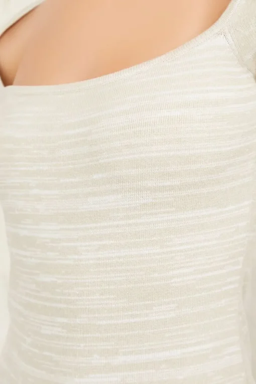 Heathered Knit Mini Dress