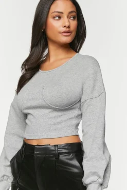 Heathered Underbust Crop Top