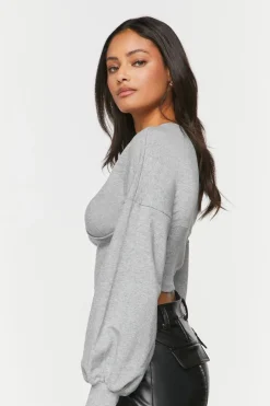 Heathered Underbust Crop Top