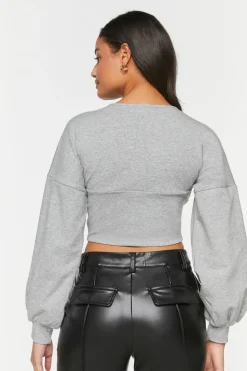 Heathered Underbust Crop Top