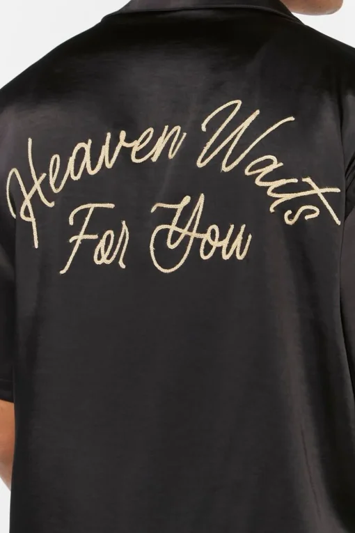Heaven Waits Embroidered Shirt
