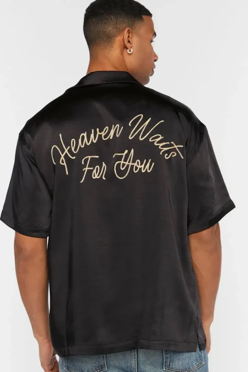 Heaven Waits Embroidered Shirt