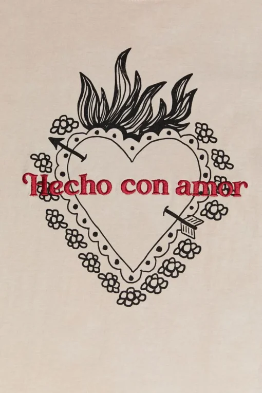 Hecho Con Amor Embroidered Tee
