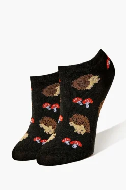 Hedgehog Print Ankle Socks
