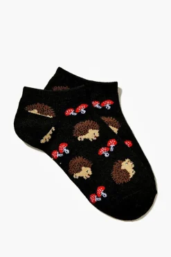 Hedgehog Print Ankle Socks