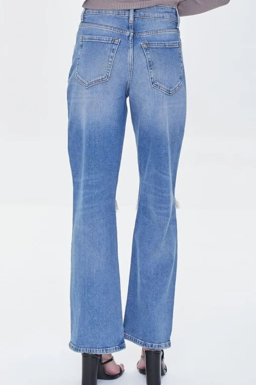 Hemp 4% High-Rise Straight-Leg Jeans