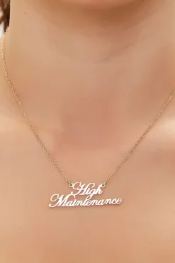 High Maintenance Pendant Necklace
