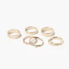High-Polish Cutout Ring Set