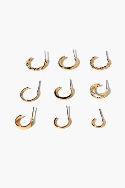 High-Polish Hoop Earring Set