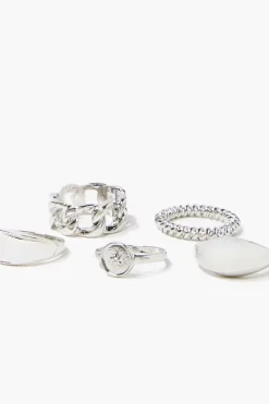 High-Polish Ring Set