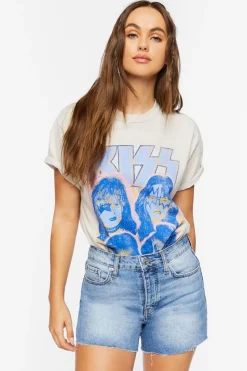 High-Rise Denim Shorts