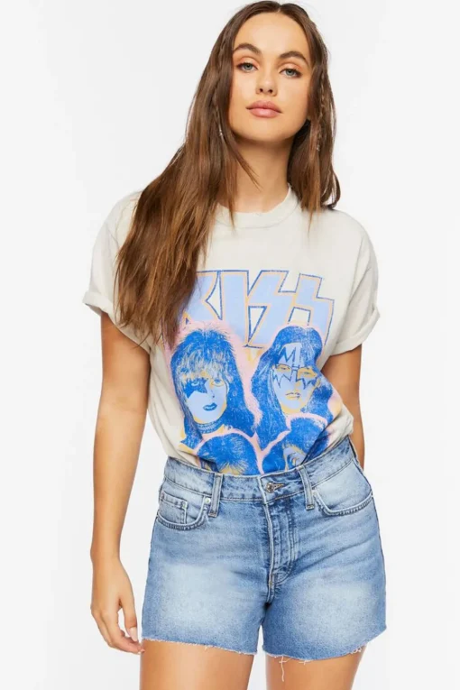 High-Rise Denim Shorts