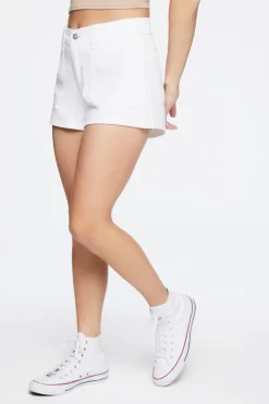 High-Rise Denim Shorts