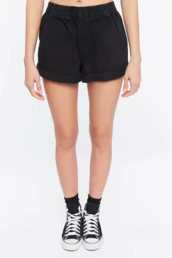 High-Rise Denim Shorts