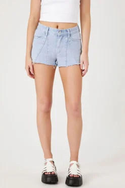 High-Rise Denim Shorts