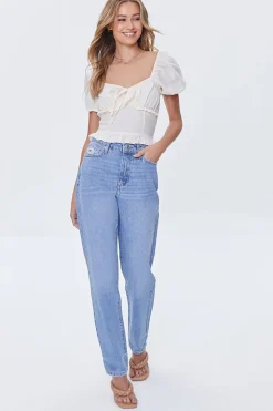 High-Rise Mom Long Jeans