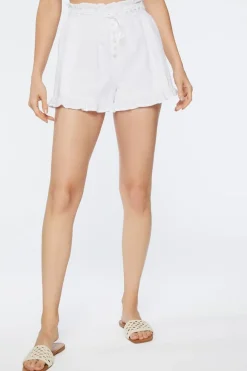 High-Rise Paperbag Shorts