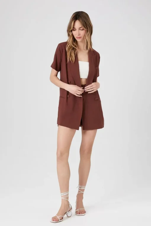 High-Rise Paperbag Shorts