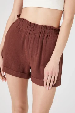 High-Rise Paperbag Shorts