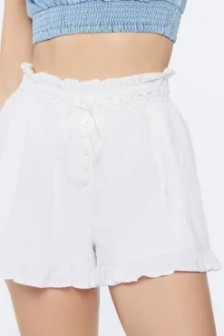 High-Rise Paperbag Shorts