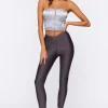 High-Rise Satin Leggings