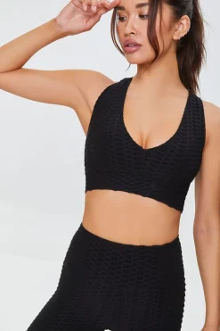 Honeycomb Knit Sports Bra