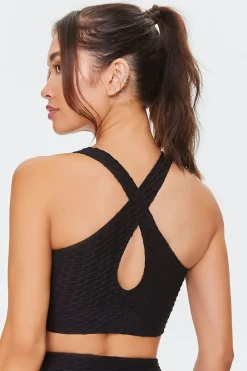 Honeycomb Knit Sports Bra