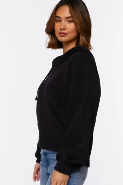 Hooded Drop-Sleeve Sweater