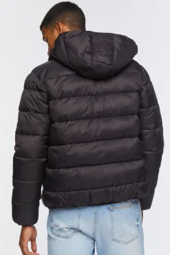 Hooded Zip-Up Puffer Jacket