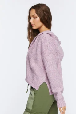 Hooded Zip-Up Sweater