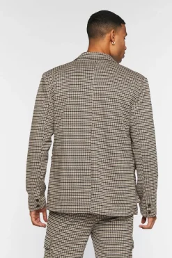Houndstooth Notched Blazer
