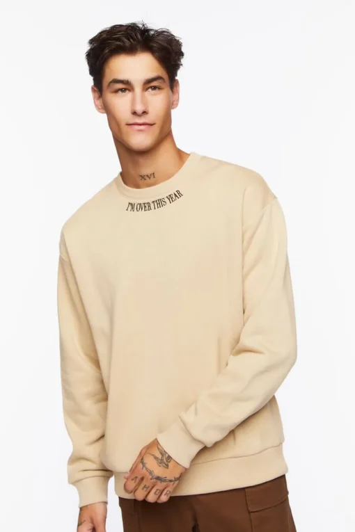 I'M Over This Year Graphic Pullover