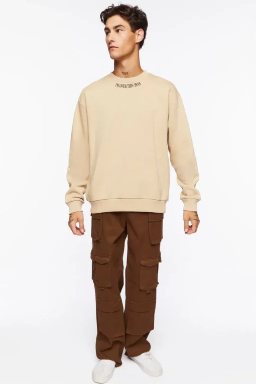 I'M Over This Year Graphic Pullover