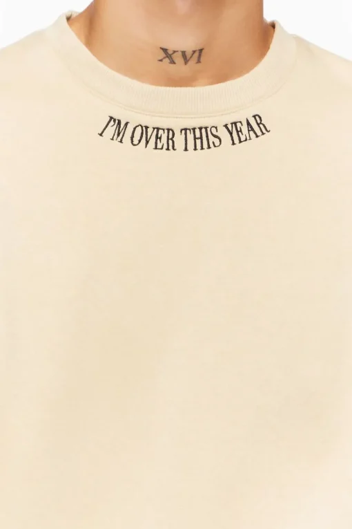 I'M Over This Year Graphic Pullover