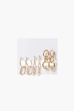 Interlinked Drop Earring Set