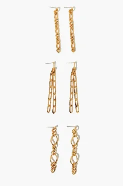 Interlinked Drop Earring Set