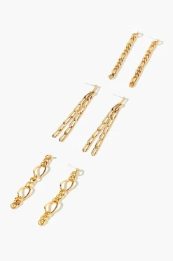 Interlinked Drop Earring Set