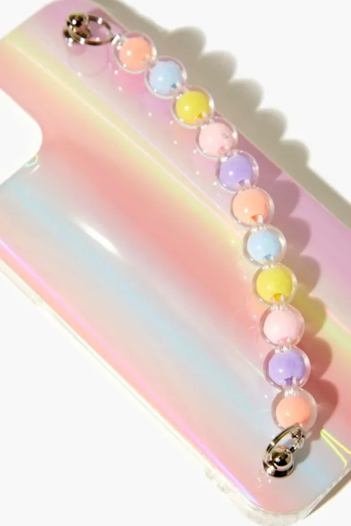 Iridescent Beaded Case For Iphone 13